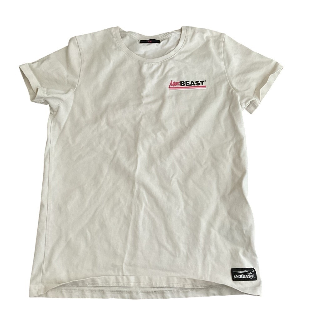Revolt‎ Enterprises MrBeast Graphic White Cotton Short sleeve